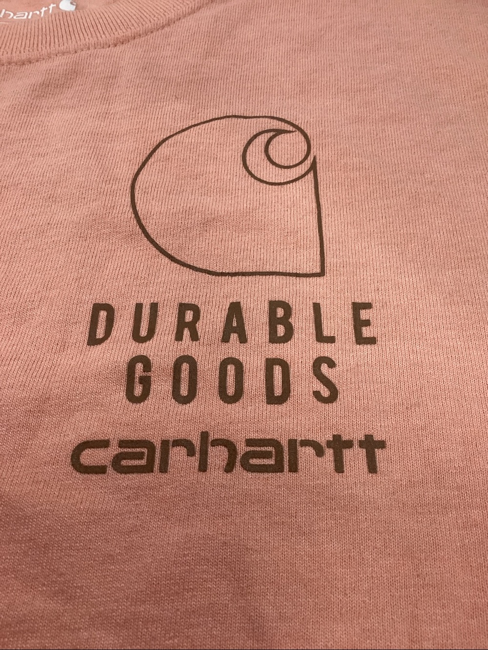 Carhartt Short-Sleeve Durable Goods T-Shirt in Coral